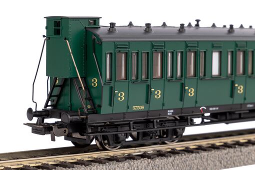 GER: Abteilwagen 3. Klasse SNCB III mit Bremserhaus