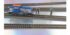 PIKO A-track w roadbed, Transition track to ROCO** GeoLine