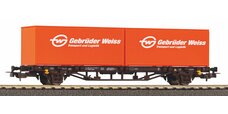 Flatcar w/2 20" Weiss Brothers containers ÖBB V