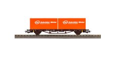 Flatcar w/2 20" Weiss Brothers containers ÖBB V