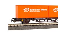Flatcar w/2 20" Weiss Brothers containers ÖBB V