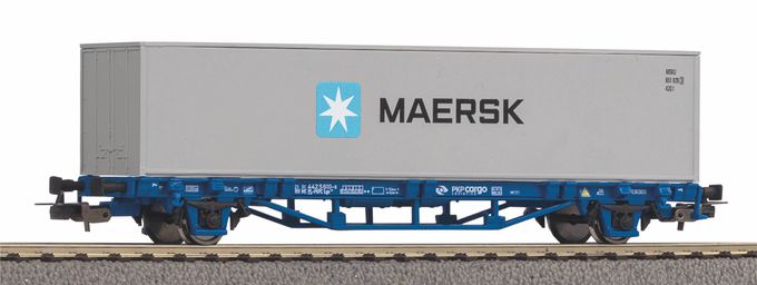 Flatcar w/1 40" Maersk container PKP Cargo VI