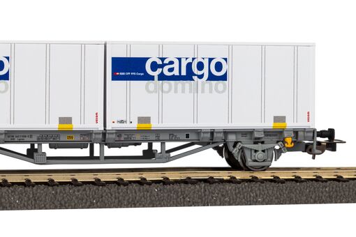 GER: Containertragwagen Cargo Domino SBB V 2x20" Container