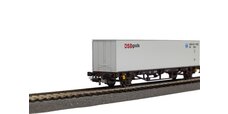 Containertragwagen Lgjs DSB V beladen mit 40' Container DSB