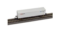 Containertragwagen Lgjs DSB V beladen mit 40' Container DSB