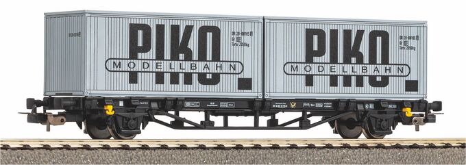 Containertragwagen DR IV 2 x 20' Container "VEB PIKO"