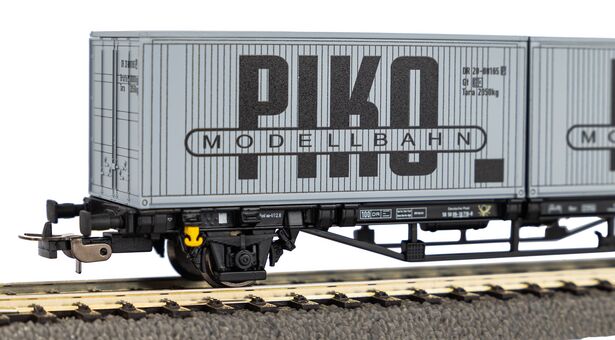 Containertragwagen DR IV 2 x 20' Container "VEB PIKO"