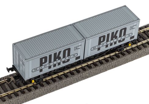 Containertragwagen DR IV 2 x 20' Container "VEB PIKO"