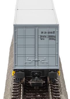 Containertragwagen DR IV 2 x 20' Container "VEB PIKO"