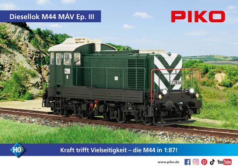 GER: Diesellok M44 MAV III + DSS PluX22