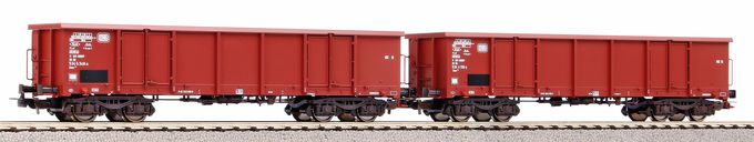 2er Set Offene Güterwagen Eaos DB IV