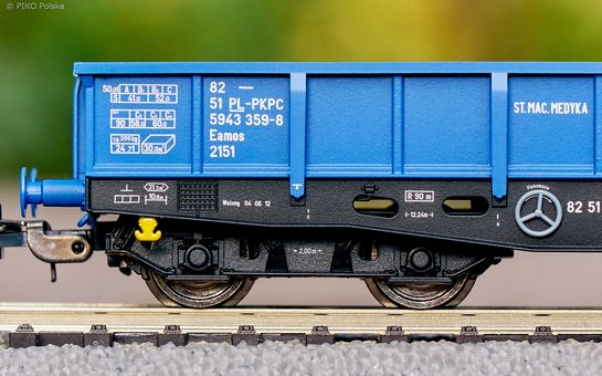 2-car set Low-side gondola= 401Zp Eamos, PKP Cargo VI