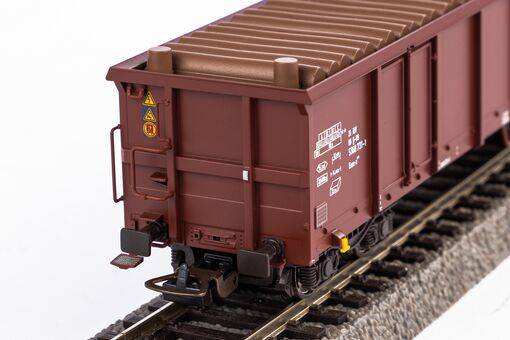 2er Set Offene Güterwagen Eaos DB AG VI mit Holzladung