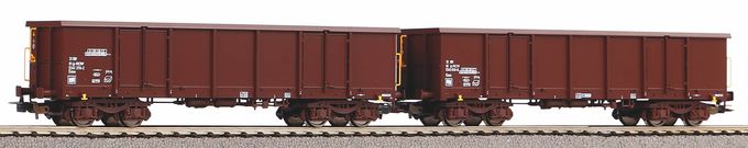 2er Set Offene Güterwagen Eaos RCW VI mit Sandladung