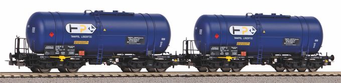 2 pc. 406Ra Zaes Tank car set Tankpol Logistics PKP V