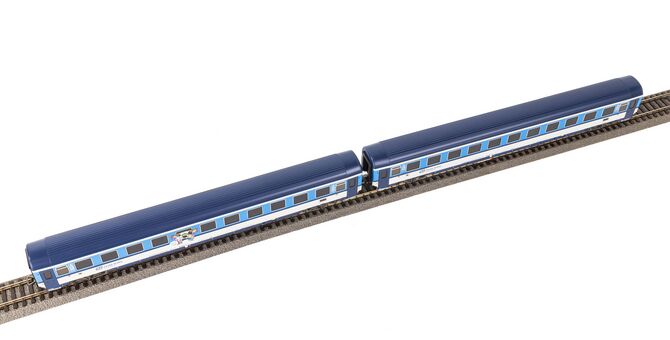 2er Set Personenwagen Eurofima 2. Klasse CD V