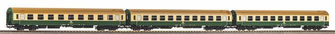 3er Set Personenwagen 2 x 2. Klasse + 1 x 1. Klasse DR IV