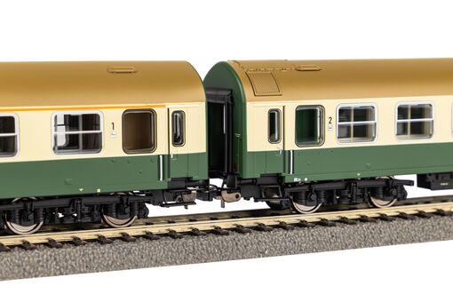 3er Set Personenwagen 2 x 2. Klasse + 1 x 1. Klasse DR IV