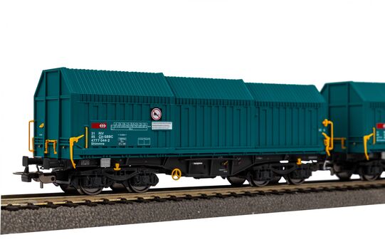 2er Set Teleskophaubenwagen mit Y-Drehgestellen CH-SBB C VI