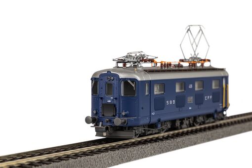 GER: E-Lok Re 4/4 I 409 blau SBB III + DSS PluX22