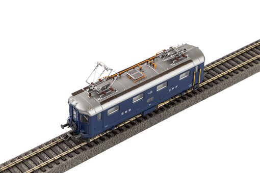 GER: E-Lok Re 4/4 I 409 blau SBB III + DSS PluX22