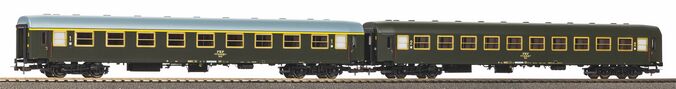 2er Set Personenwagen 2. Klasse und 2. Klasse PKP IV