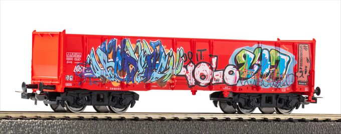 GER: Ergänzungs-Set – Güterwagen Eaos mit Graffiti und Gleiserweiterung (Bettungsgleis)