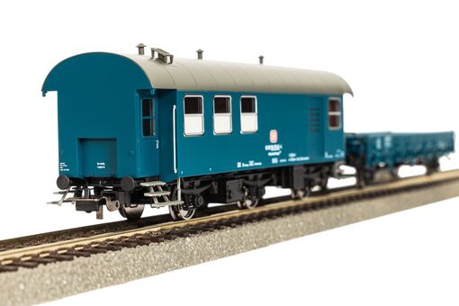GER: 2er Set Umbauwg. blau, roter Keks Werkstatt + Flachwg. Ks DB IV