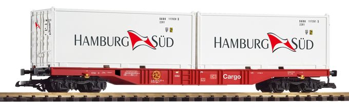 G-DB VI Flat w/2 20 Containers Hamburg Sud