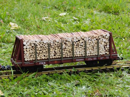 G Rungenwagen PRR mit Ladung
