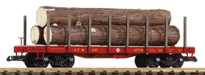 G Flachwagen mit Holzladung SF