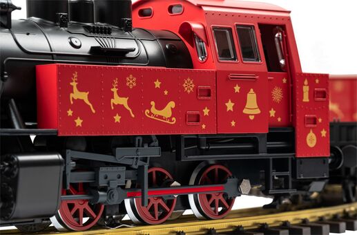 G Weihnachtsset Güterzug BR 80 + 2 Güterwagen Weihnachten