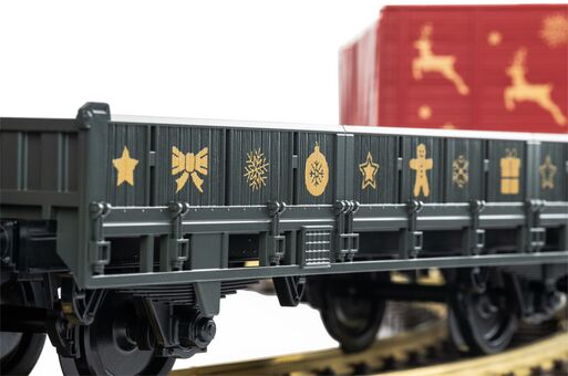G Weihnachtsset Güterzug BR 80 + 2 Güterwagen Weihnachten
