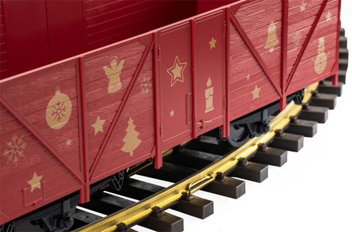 G Weihnachtsset Güterzug BR 80 + 2 Güterwagen Weihnachten
