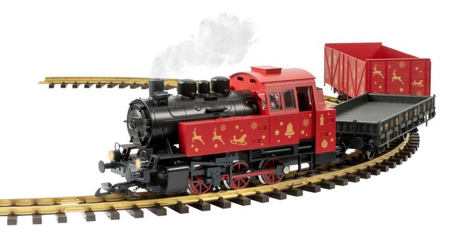 G Weihnachtsset Güterzug BR 80 + 2 Güterwagen Weihnachten (Lieferung ab 11/2025)