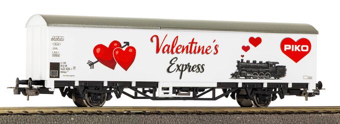 Gedeckter G&uuml;terwagen Valentinstagswagen