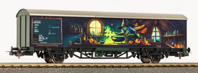 Gedeckter G&uuml;terwagen "Halloween"
