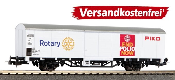 Covered Goods Waggon Rotary "End Polio Now"