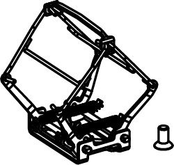 N Pantograph Hise BR E18 silber