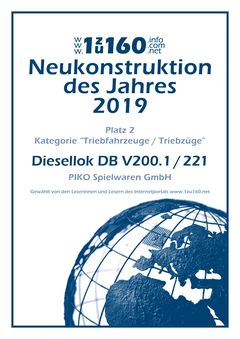 N Sound-Diesellokomotive BR 221 DB IV, inkl. PIKO Sound-Decoder