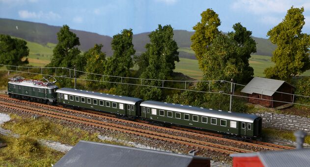 N 2er Set Schürzeneilzugwagen ÖBB III