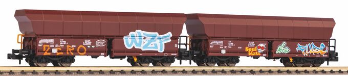 N 2er Set Schüttgutwagen Falns mit Graffiti OnRail VI