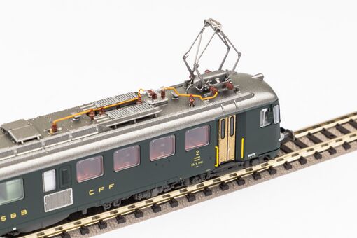 N-2er Set Sound-E-Triebwagen Rbe 4/4 SBB IV + Bt Steuerwagen, inkl. PIKO Sound-Decoder
