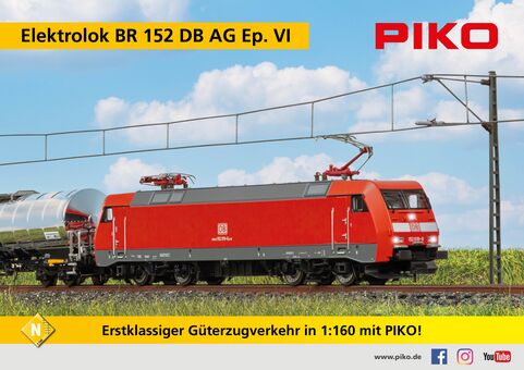 N E-Lok BR 152 DB AG VI