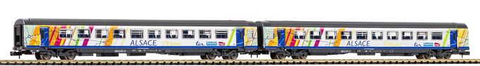 N-2er Set Corailwagen ALSACE 2x 2. Klasse SNCF VI