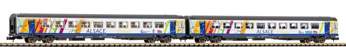 N-2er Set Corailwagen ALSACE 1. + 2. Klasse SNCF VI