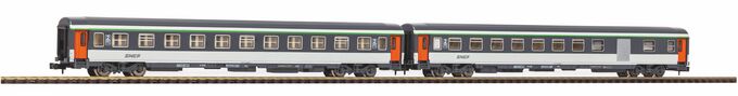 GER: N-2er Set Abteilwg. 2.Kl.+ 2.Kl./Gepäckabteil SNCF IV/V