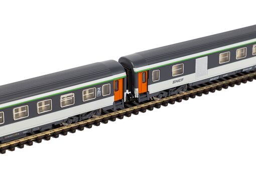 N 2er Set Abteilwagen 2 Klasse + 2 Klasse Gepäckabteilwagen SNCF IV/V