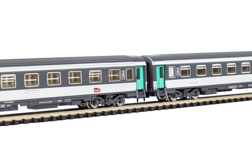 GER: N-2er Set Abteilwg. 2.Kl.+ 2.Kl./Gepäckabteil SNCF VI
