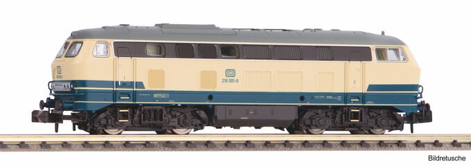 N Sound-Diesellokomotive BR 216 DB IV, inkl. PIKO Sound-Decoder